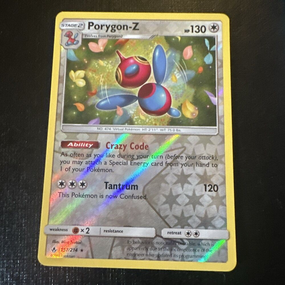 5 for $30 PORYGON-Z Pokemon Unbroken Bonds Porygon-Z 157/214 Reverse Holo NM